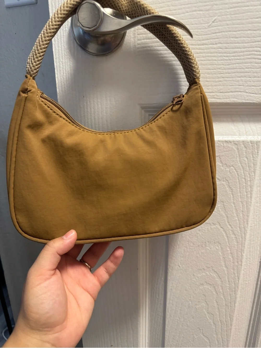 Urban Outfitters Tan and Cream Shoulder Bag